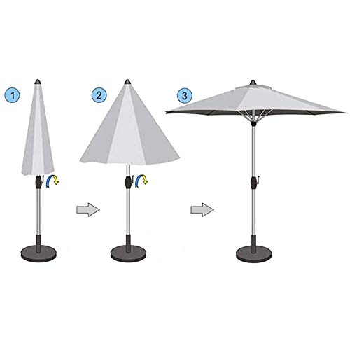  garden parasol outdoors. rectangle. half minute, folding type. putty .o garden parasol 250&times; 130 cm garden / balcony / Canopy tent for crank attaching 