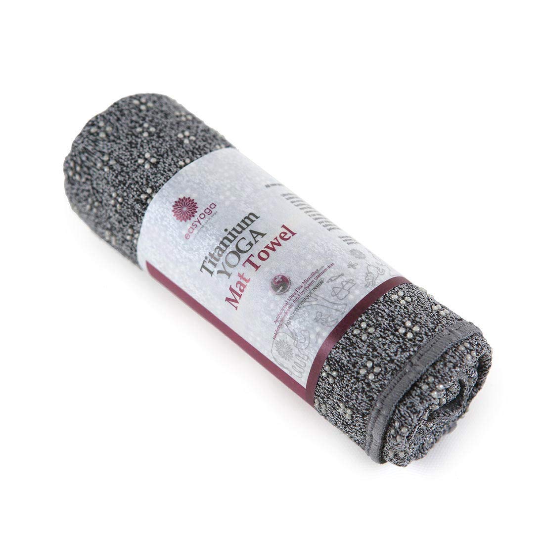 easyoga( Easy yoga ) titanium yoga mat towel hand size /YJE-007-A9 dark M gray 42.5cm (W) x 64cm (