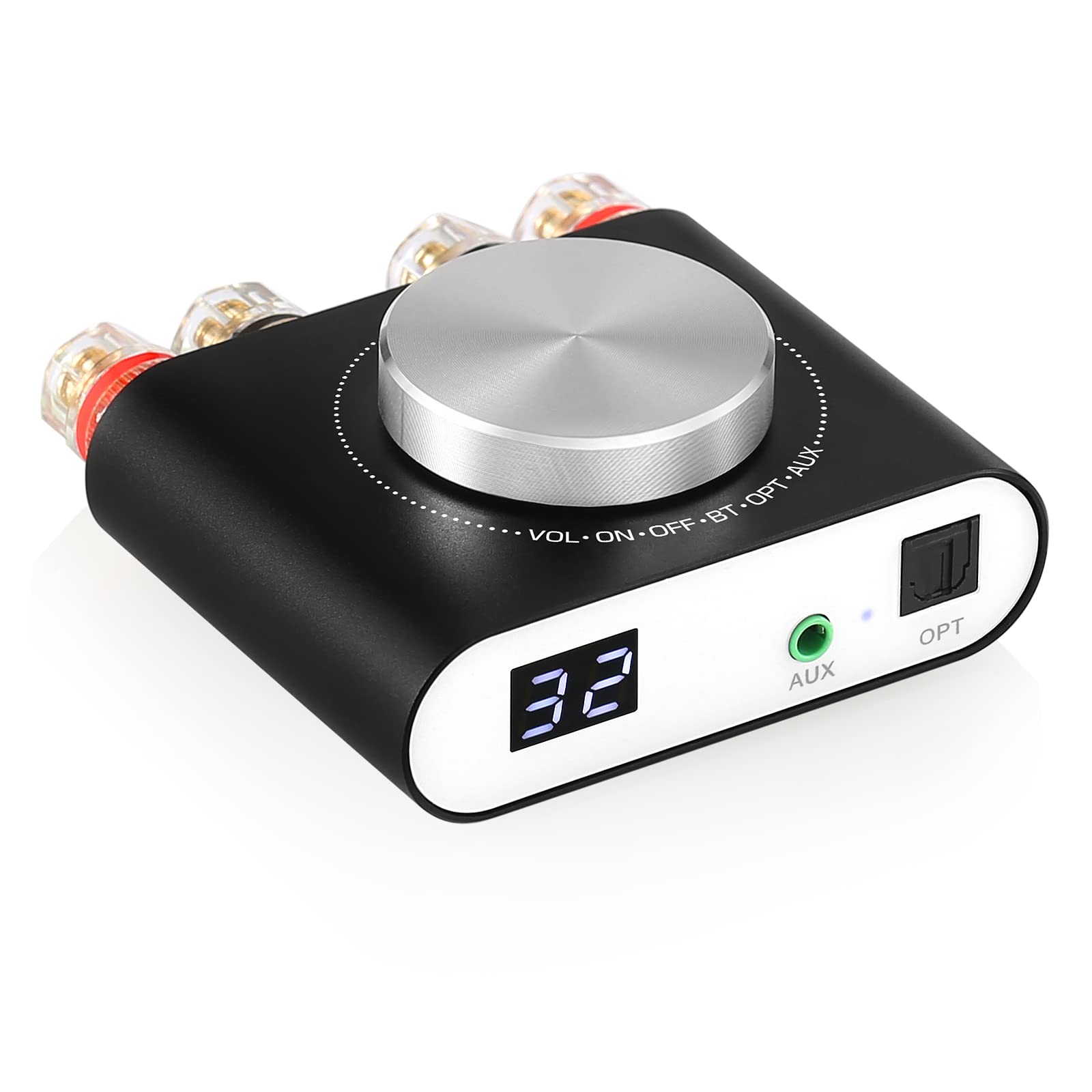 Nobsound Q10 Bluetooth цифровой усилитель AUX/ свет стерео аудио энергия AMP 100W+100W ( источник питания адаптор есть 