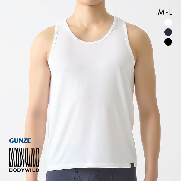  Gunze Beams выцветание Delon майка мужской GUNZE BODY WILD by BEAMS DESIGN BORDER