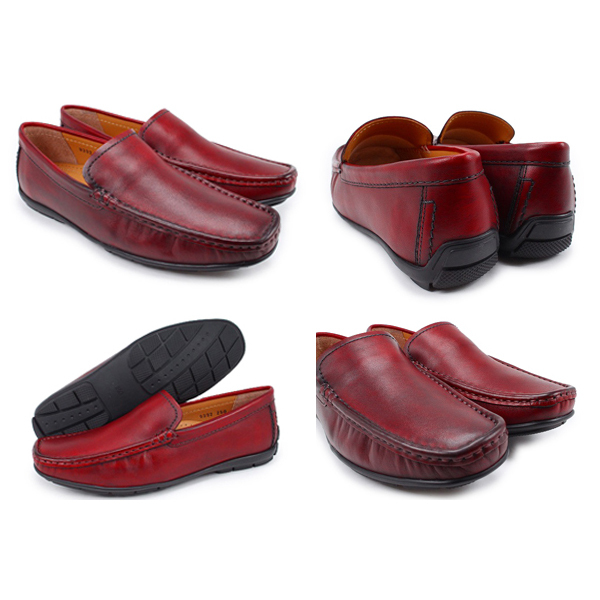  чай ivy Loafer обувь для вождения туфли без застежки натуральный кожа черный вино обувь мужской NO9392
