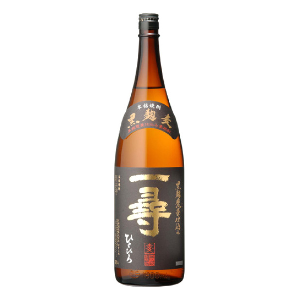 本坊酒造 麦焼酎 一尋 黒麹 甕壷仕込み 25度 1800ml 焼酎 麦焼酎の商品画像