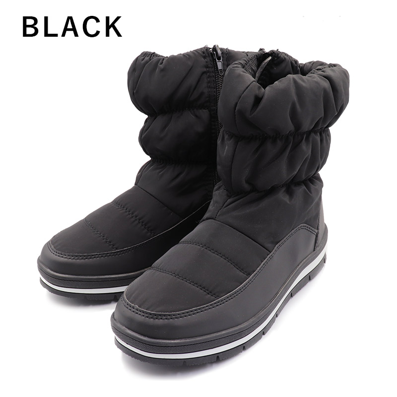  boots lady's Short mozmoz..... light water-repellent . slide shoes snow boots winter boots protection against cold shoes black 
