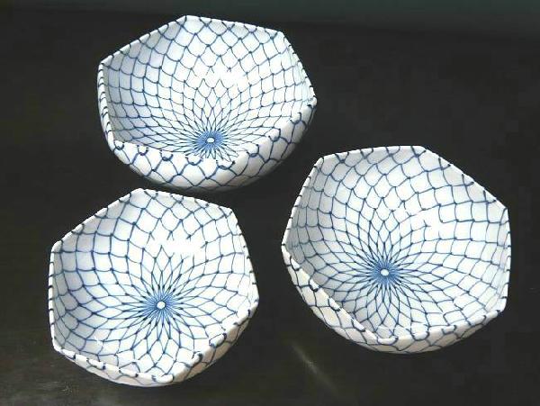京焼 清水焼 網六角三段鉢 芳山の説明 - 通販 - Yahoo!ショッピング