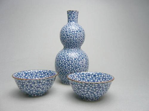 酒器 清水焼 繁友孝峰 作 手描き徳利 camping.com