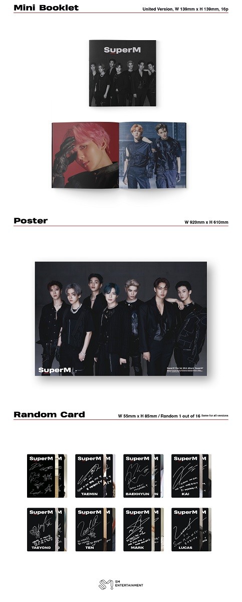 [ Korea record |VER selection | all bending peace translation ]SuperM 1st Mini ALBUM super M 1 compilation Mini album [ Revue . life photograph 5 sheets | courier service ]