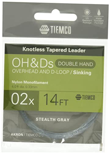 timko(TIEMCO) Leader over head &amp;ti-sin King double nylon 14FT 1X Stealth gray 175002414010