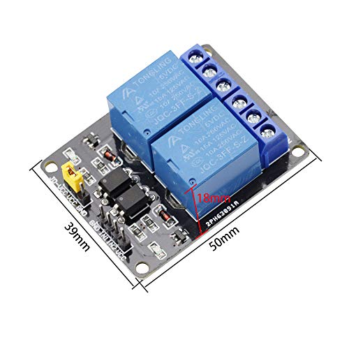 VKLSVAN 2 piece 5V 2 channel relay module relay Arduino for enhancing board OP to coupler protection 