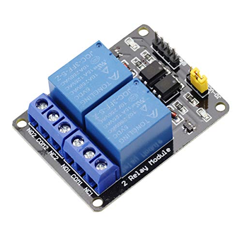 VKLSVAN 2 piece 5V 2 channel relay module relay Arduino for enhancing board OP to coupler protection 