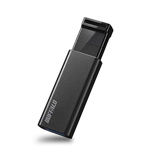  Buffalo USB memory 32GB knock sliding type USB3.2(Gen1)/3.1(Gen 1)/3.0/2.0 completion support RUF3-KS32GA-BK/N