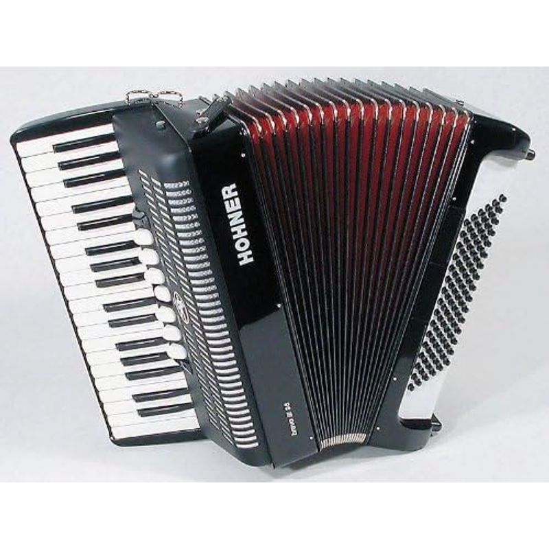  accordion red musical instruments * sound equipment HOHNER( horn na-) Bravo III/96 accordion 