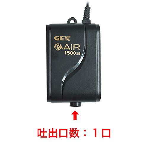 GEX AIR PUMP e-AIR 1500SB. выход число 1. вода глубокий 40cm и меньше * ширина 60cm аквариум и меньше тихий звук компрессор 