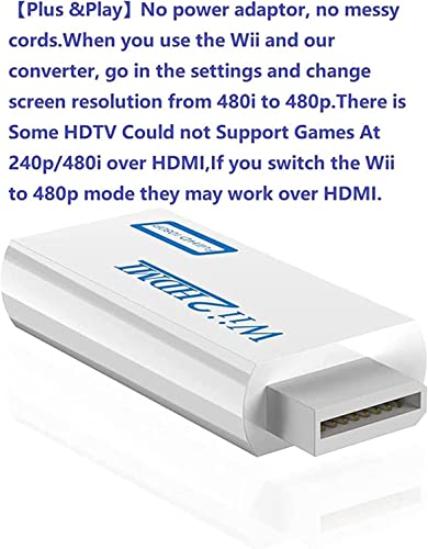 Beigemo Wii HDMI конверсионный адаптор Wii to HDMI изменение конвертер 1080p Nintendo Wii/HD/HDTV. соответствует 