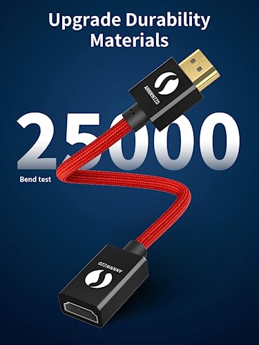 ANNNWZZD HDMI удлинение, HDMI удлинение кабель, HDMI мужской женский HDTV,PS4,PS3, монитор для 15CM