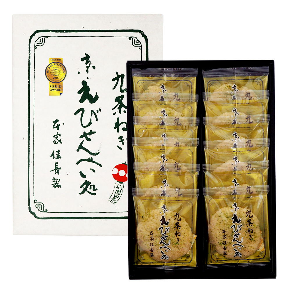 九条ねぎ 京えびせんべい 12枚入 × 1個の商品画像