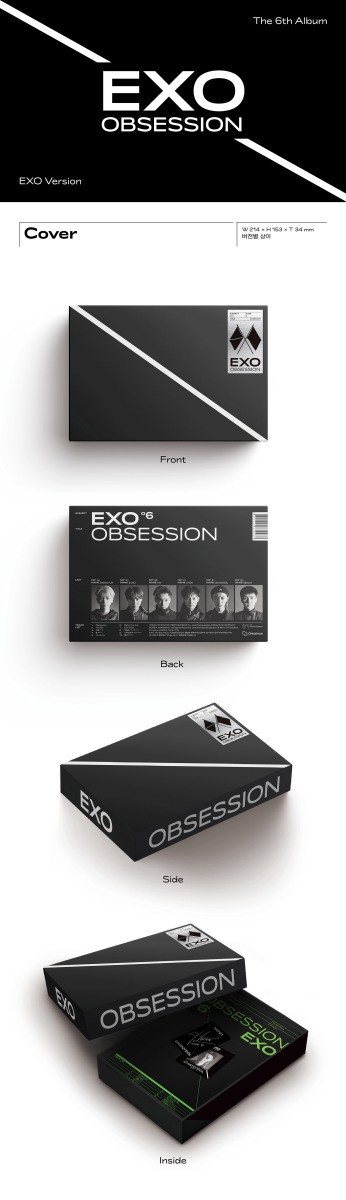 [ peace translation selection ]EXO OBSESSION 6TH ALBUMekso- regular 6 compilation [ poster none . profit ]