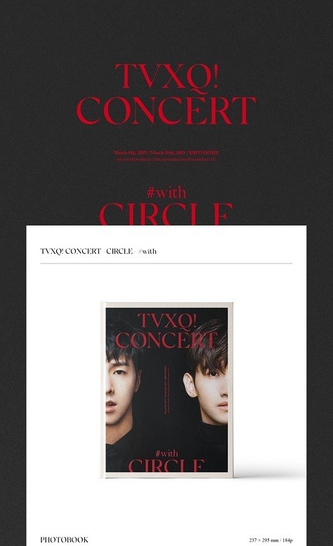 [ photoalbum ]TVXQ! CONCERT CIRCLE # WITH PHOTOBOOK Tohoshinki also . photoalbum [ Revue . store privilege ][ courier service ]