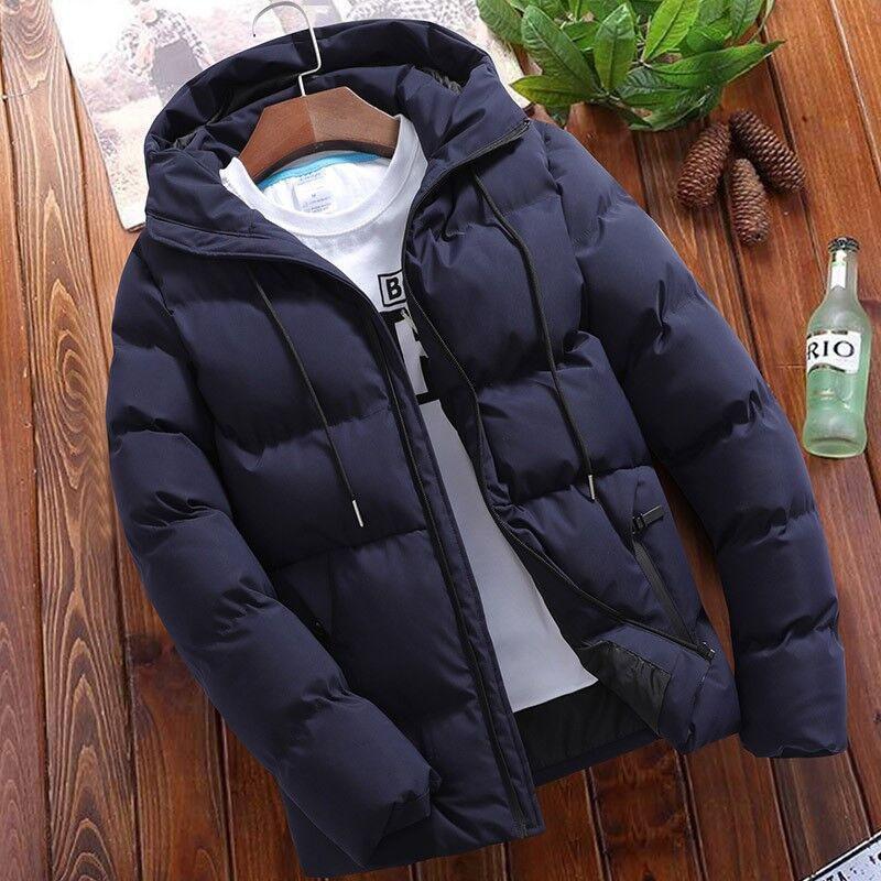  down jacket men's cotton inside jacket hood outer with cotton outdoor autumn winter light weight protection against cold . manner thick warm mountain climbing commuting going to school . fishing mountain climbing 