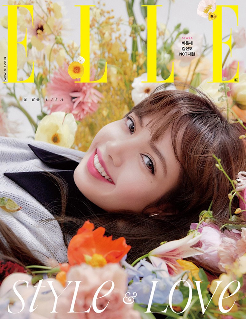 3 kind set ELLE 2 month number (2020) cover inter view LISA(blackpink) NCT127 Jaehyun 1 next reservation peace translation attaching free shipping 