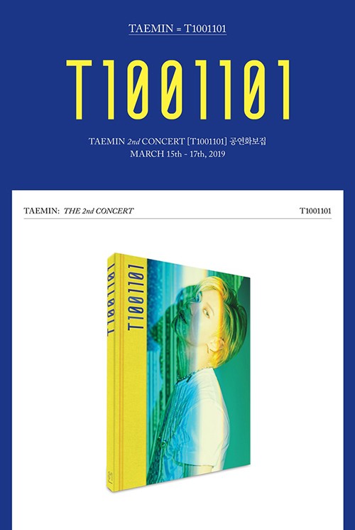 TAEMIN 2ND CONCERT T1001101 PHOTO BOOK peace translation attaching 1 next reservation free shipping 