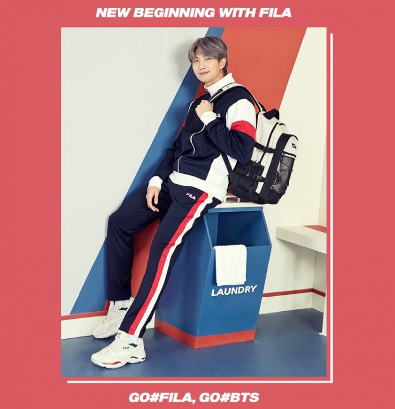  official privilege attaching ( poster end / file attaching ) BTS x FILA [ B-FORCE T-PACK S-LINK new . period backpack rucksack ] bulletproof boy . van tongue collaboration Bighit official goods 