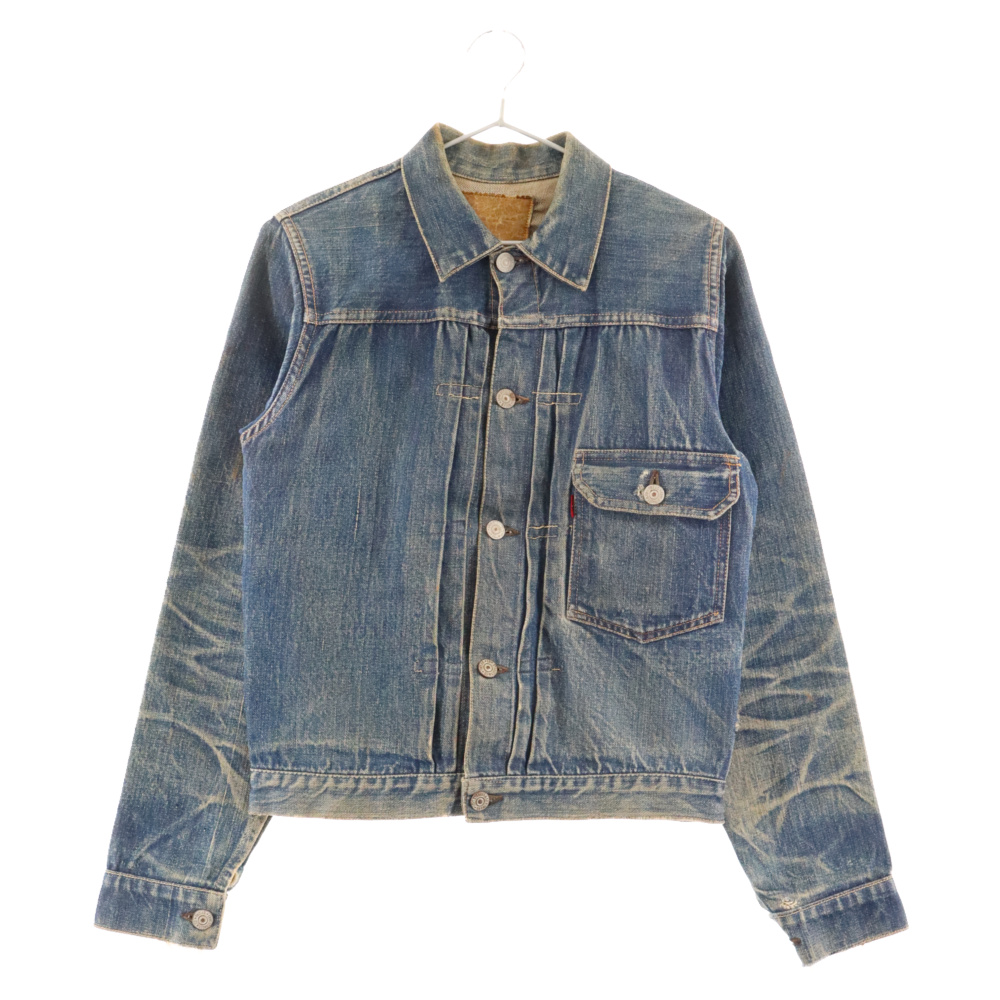 Levi's Levi's 40s~50s 506XX 1st one side tabBIG-E sliding buckle button reverse side stamp 17 patch equipped Denim jacket indigo blue 