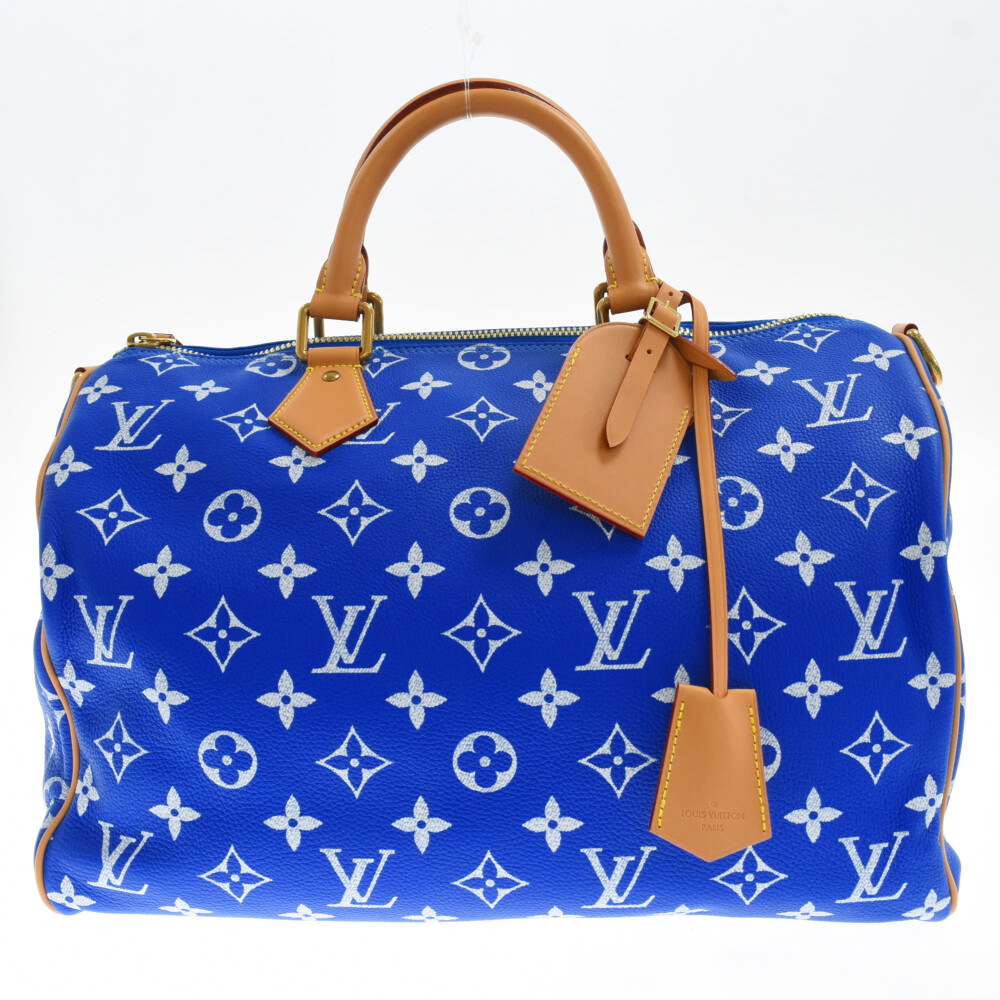 LOUIS VUITTON Louis Vuitton 24SS SPEEDY speedy P9 band lie-ru40 monogram 3WAY shoulder bag ve-ru blue M24417 RFID