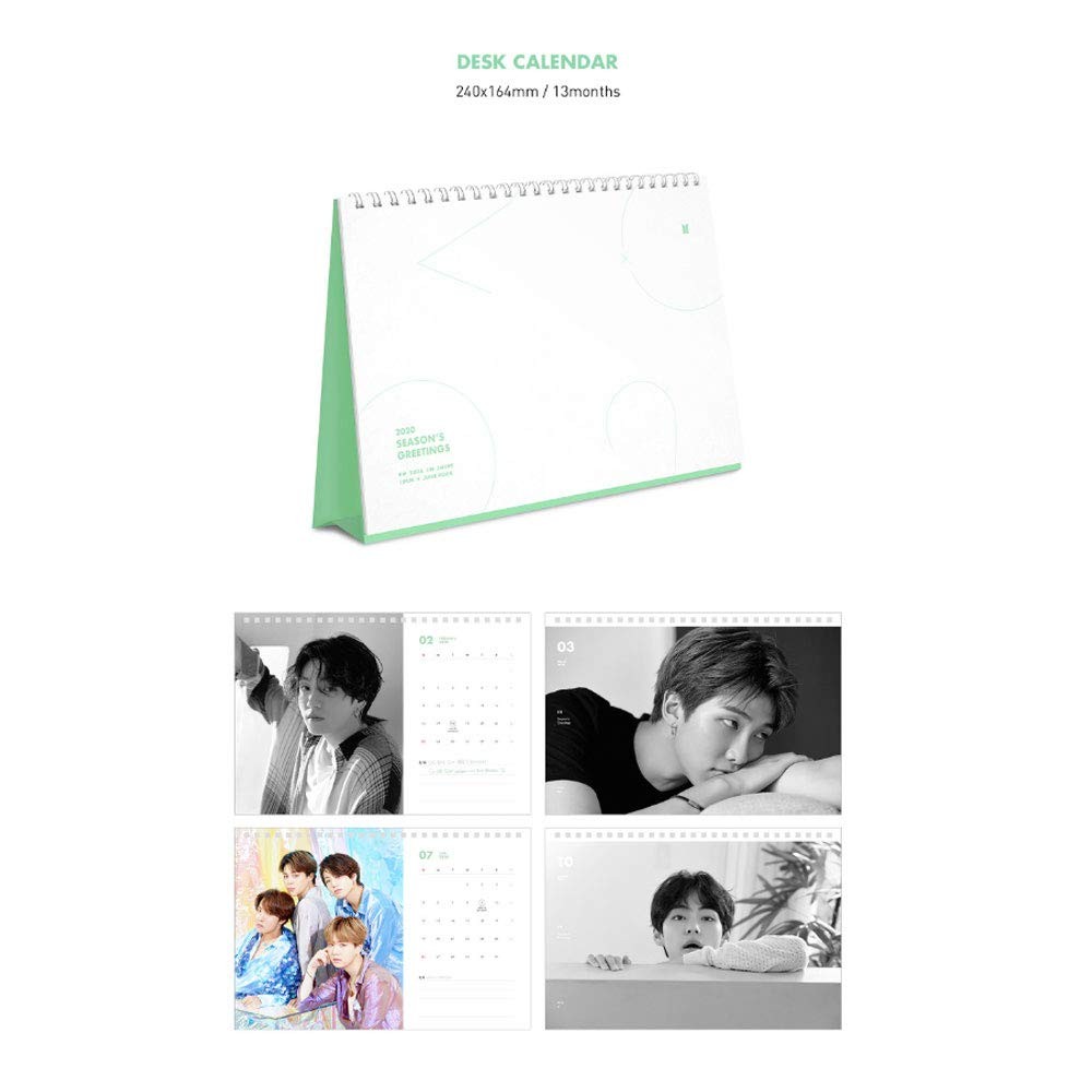 BTS 2020 SEASON'S GREETINGS &amp;2020 WALL CALENDAR SET van tongue bts OFFCIAL MD