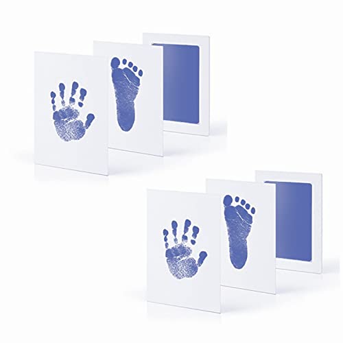 YFFSFDC baby hand-print foot-print kit 2 set dirt not ink baby frame gift 