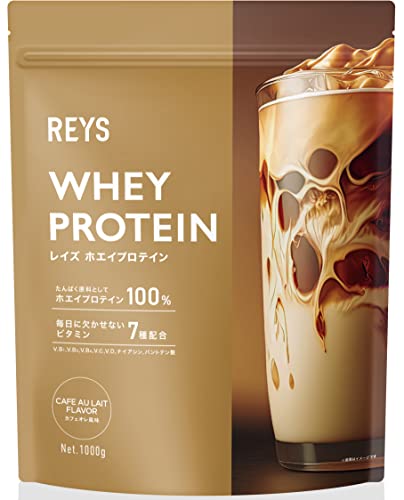 REYS Rays whey protein mountain .. Akira ..1kg domestic manufacture vitamin 7 kind combination WPC protein ..... whey protein ( Cafe o