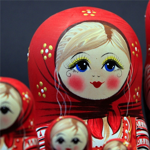 7 штук комплект комплект Россия ... земля производство традиция изделие прикладного искусства ручная работа товар matoryo- олень кукла klieitib красивый женщина украшение разделение кукла подарок 