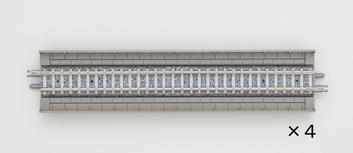 トミーテック TOMIX 高架橋付PCレールHS158.5-PC （F）4本セット 1826 Nゲージ用レールの商品画像