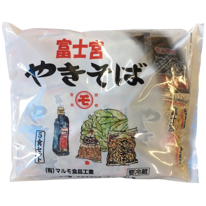 マルモ食品 富士宮焼きそば 5食セット 782.5gの商品画像