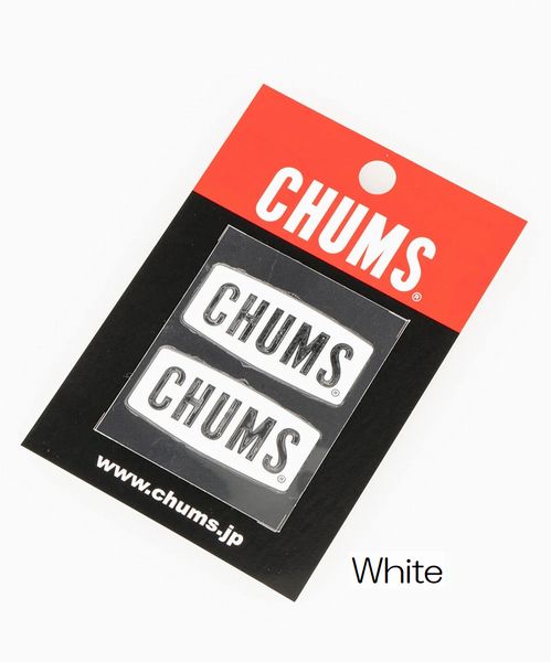  special price liquidation![ non-standard-sized mail shipping ]CHUMS Chums CHUMS Logo Emboss Sticker Chums Logo en Boss sticker ( sticker ) CH62-1125