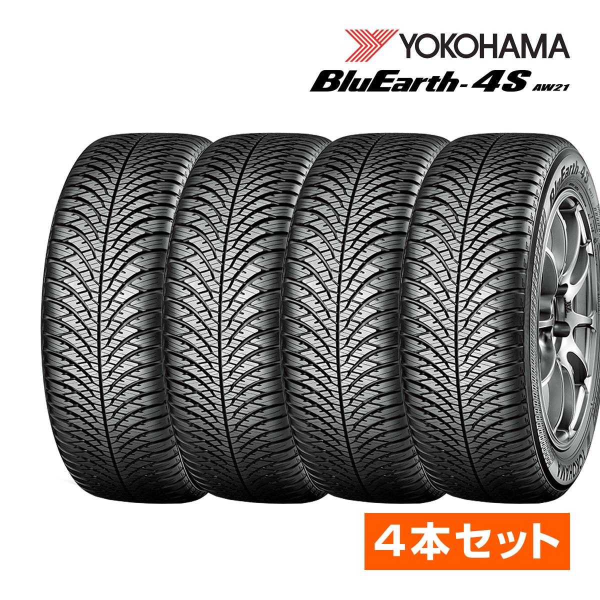 ヨコハマタイヤ BluEarth-4S AW21 225/60R18 104V XL タイヤ×4本セット 