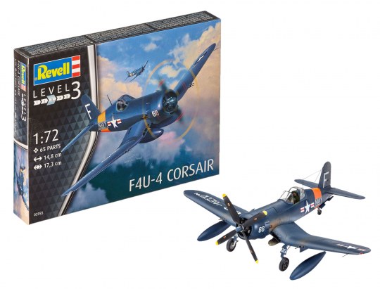 レベル ドイツ F4U-4 コルセア（1/72スケール 03955） ミリタリー模型の商品画像