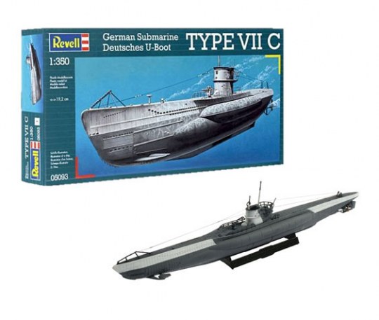 レベル ドイツ Uボート Type VIIC（1/350スケール 05093） ミリタリー模型の商品画像