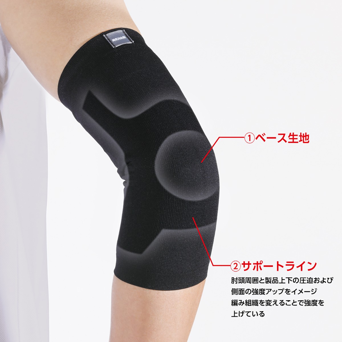 [ medical care Manufacturers made in Japan ] elbow supporter elbow arm pain meti aid neat Fit hiji made in Japan hiji.. pain protection medical care for left right combined use man and woman use 