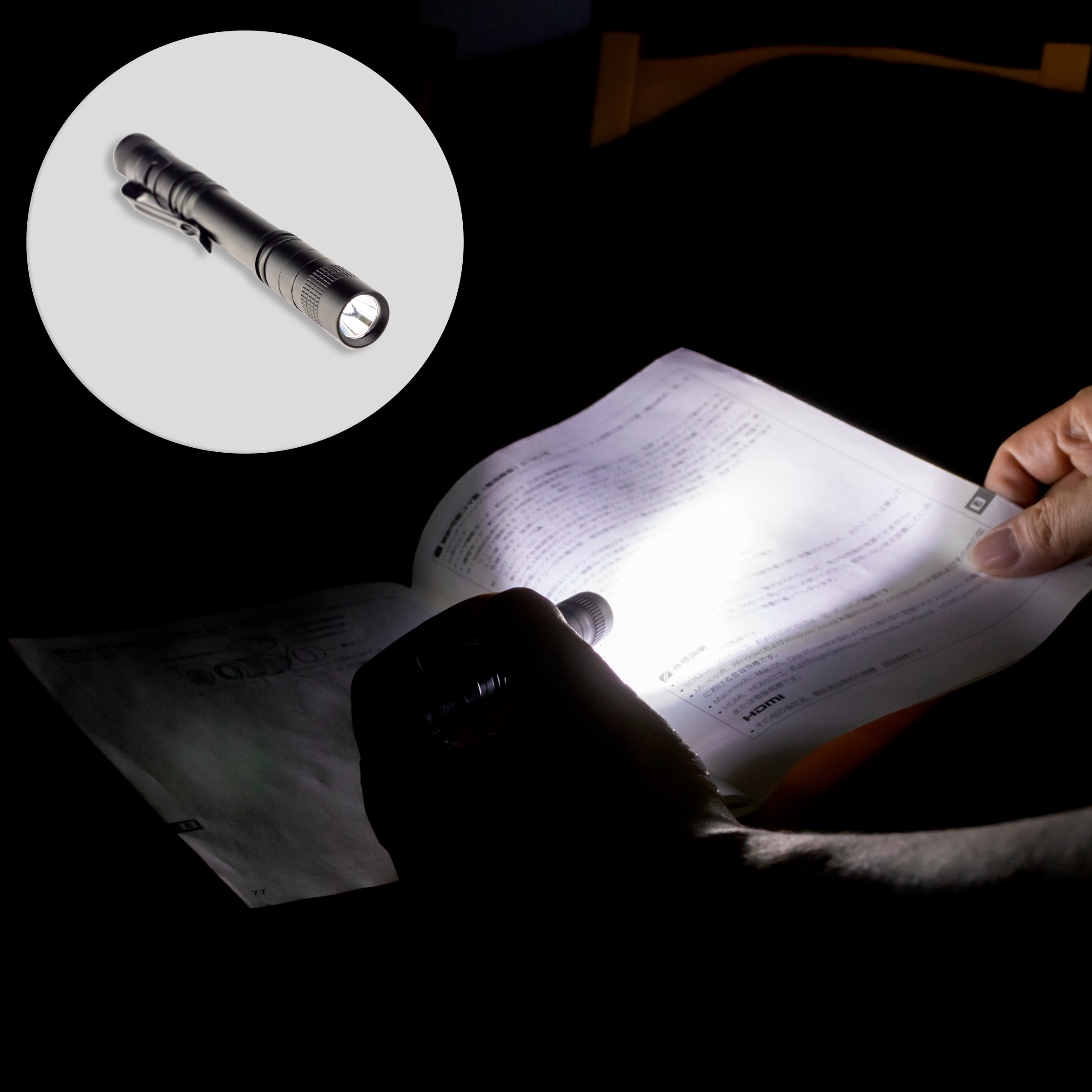  свет LED ручной фонарь мигающий свет авторучка тип рука свет тип аккумулятора водонепроницаемый 1 шт. входит . бесплатная доставка 