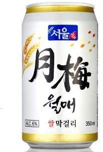  soul month plum makgeolli 350ML×6 can Korea makgeolli can makgeolli 