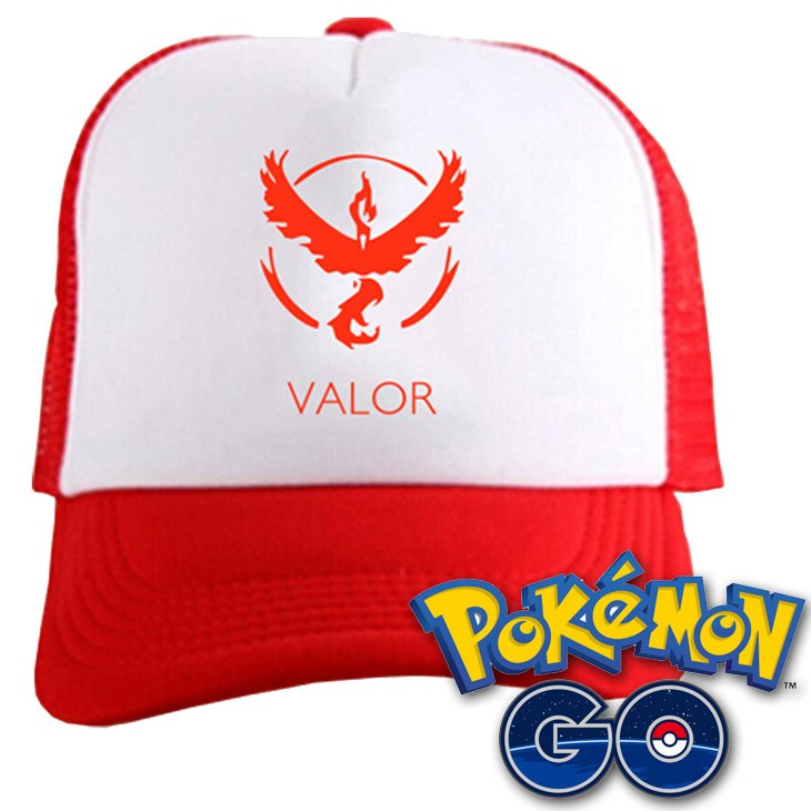 ポケモン GO チームカラー ロゴ キャップ 3カラー 赤 青 黄 / ポケモントレーナー サトシ 初代 ベストウィッシュ bw コスプレ 帽子 2カラー