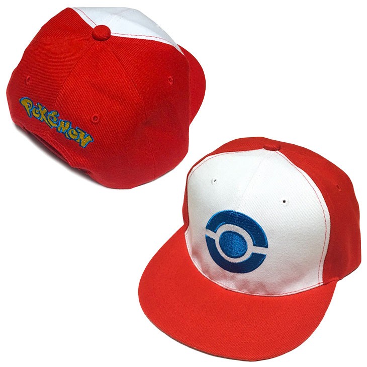 ポケモン GO チームカラー ロゴ キャップ 3カラー 赤 青 黄 / ポケモントレーナー サトシ 初代 ベストウィッシュ bw コスプレ 帽子 2カラー