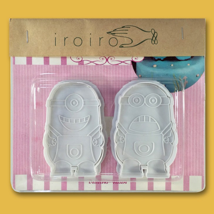 【送料無料】 MINIONS ミニオンズ クッキー型 モールド 2種セット / お菓子作り クッキー ビスケット ホットケーキ パンケーキ 抜き型 / お弁当作り サンドイッチ おにぎり 型抜き ( デコ弁 ・ キャラ弁 ) / minion ミニオン