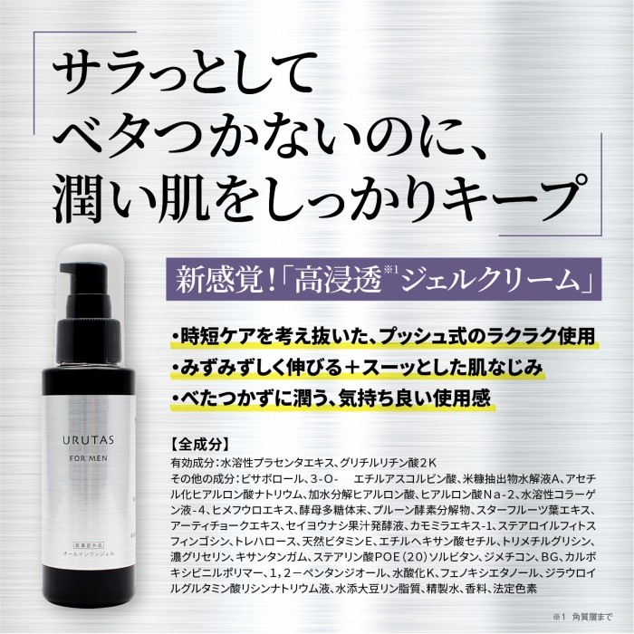 医薬部外品 オールインワン メンズ 化粧水不要 ニキビ予防 美白 オールインワンジェル 男性用 大容量 100g Urm Allinone Protage 通販 Yahoo ショッピング