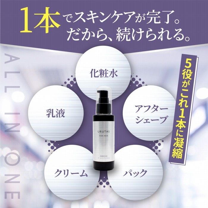 医薬部外品】オールインワン メンズ 化粧水不要 ニキビ予防 美白