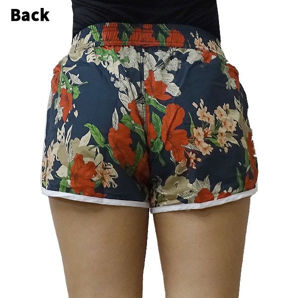 . shop sale! lady's surf pants for women swimsuit sea bread / sea water pants cup ru swimsuit board shorts NAVY floral print total pattern water land both for Surf trunks 