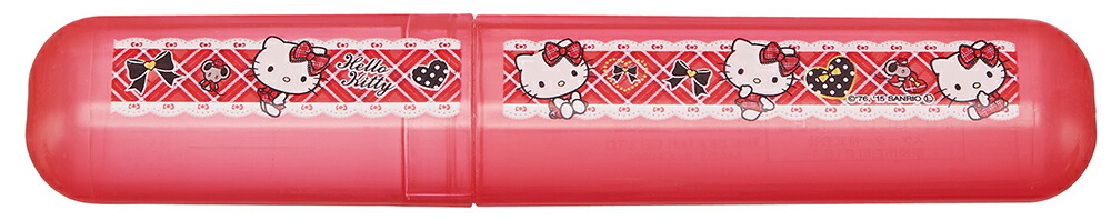 ske-ta- Hello Kitty tartan check tooth brush case TBC3