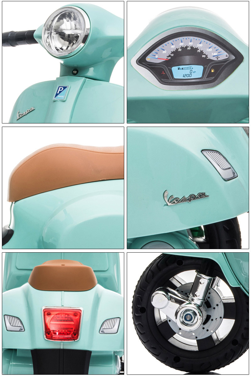 AIJYU TOYS электрический игрушка-"самокат" электрический пассажирский мотоцикл Vespa GTS mini [ простой сборка ] игрушка-"самокат" ребенок можно ехать игрушка день рождения подарок мужчина девочка 