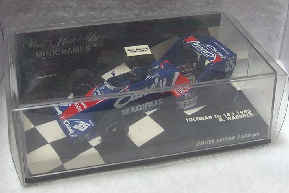 Miniature F1 Toleman TG183 (D. Warwick, 1983) – Minichamps 1/43 – Neuve Sous Boîte