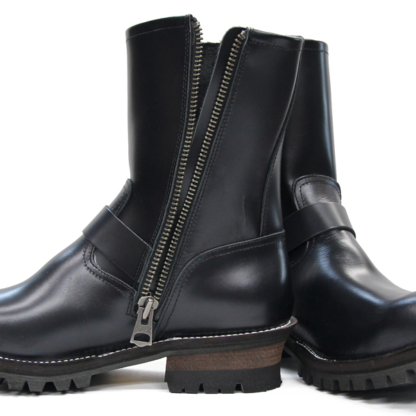 SWL [8595LR] масло do кожа engineer boots Vibram подошва #100 BLACK чай сердцевина черный сделано в Японии боковой Zip кожа мужской ботинки 3 месяцев гарантия 